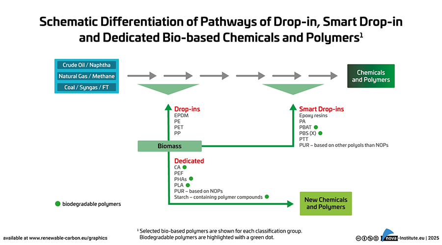 Schematic differentiation of pathways of drop-in.