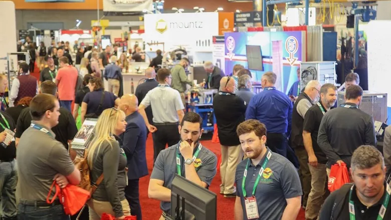 Picture of people at an exposition