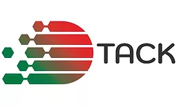 Picture of a red and green logo that has the letters TACK