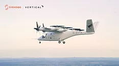 Picture of a prototype of an electric airplane