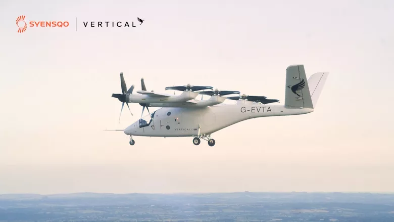 Picture of a prototype of an electric airplane