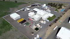 Aerial photo of a small chemical facility