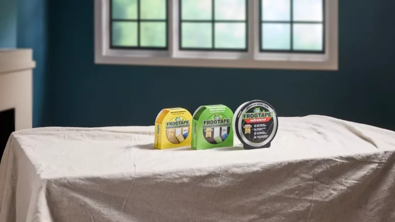 Picture of three tape containers on a table