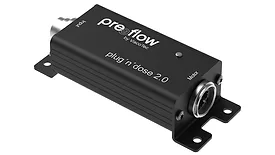 Picture of a small black plastic box with openings on each end