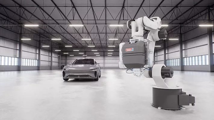  Picture of a car and a robot