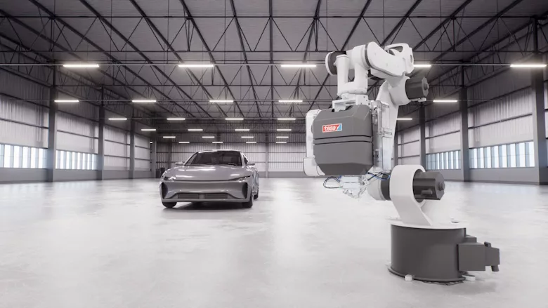  Picture of a car and a robot