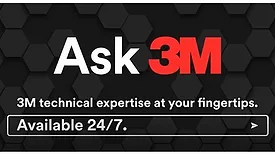 Picture of the words Ask 3M in red and white