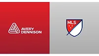 Picture of the red Avery Dennison logo and the MLS logo side by side