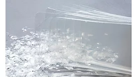 Picture of clear plastic food packaging trays