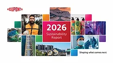 DuPont Sustainability Report Pictures of sustainable practices with DuPont logo