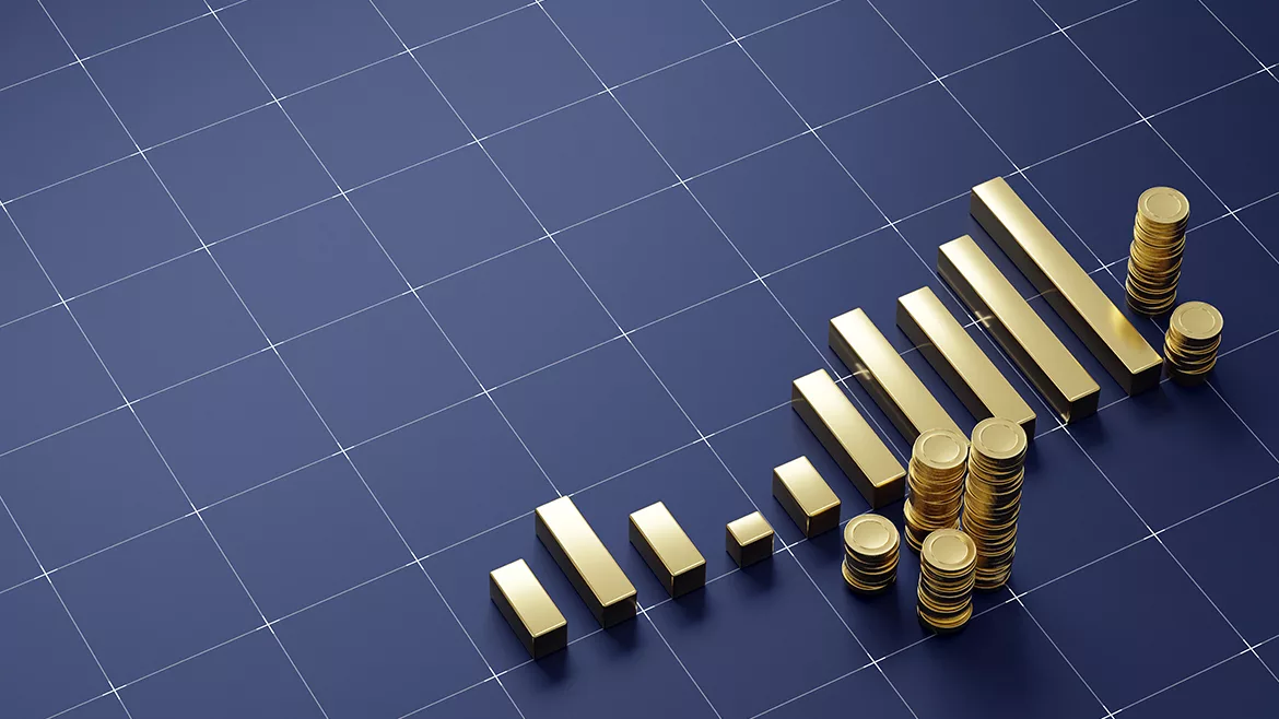 graphic representing a sales chart