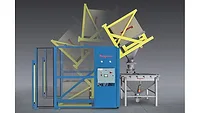 Illustration of how a box is positioned during dumping