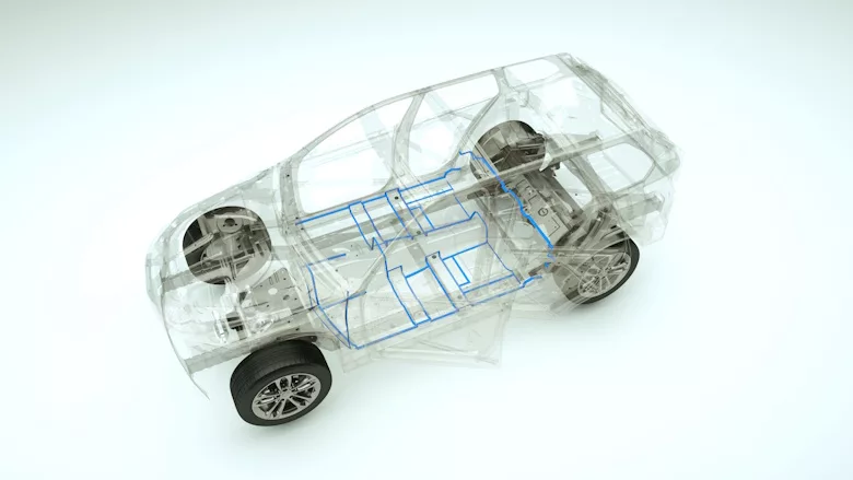 Picture of a car frame