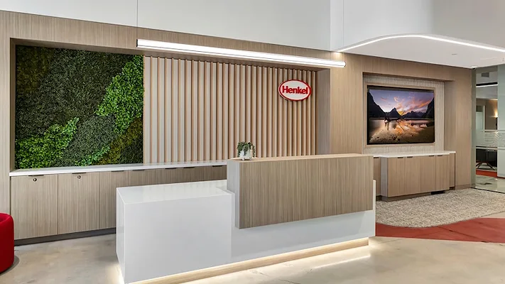 Henkel application center Picture of a lobby of a Henkel facility