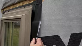 applying flashing tape