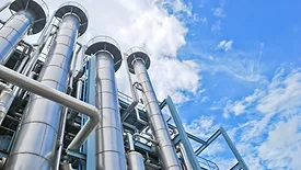 Picture of stacks in a chemical facility