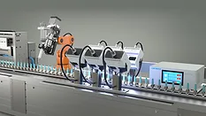 Picture of a line of light emitters