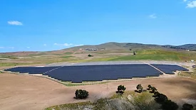 Picture of a solar power facility
