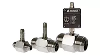 Picture of flow meter with sensor on top