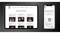 Tectorius website Picture of a website page on a computer and mobile device