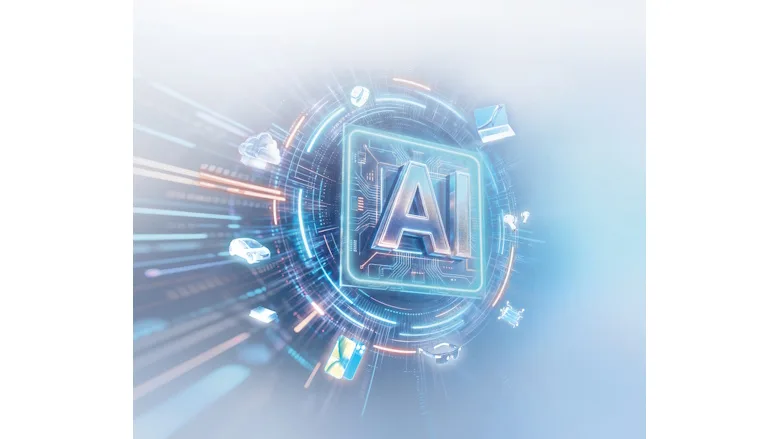 Abstract picture portraying AI