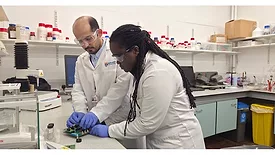 Picture of people in a lab