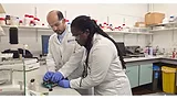 Picture of people in a lab