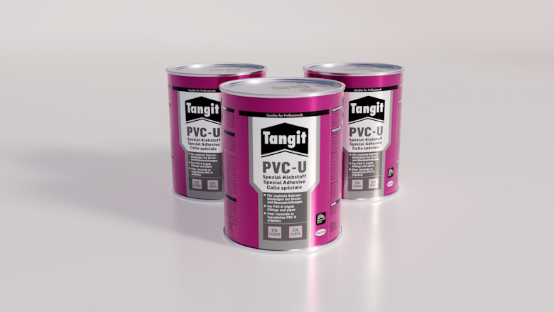 Picture of three cans of adhesive