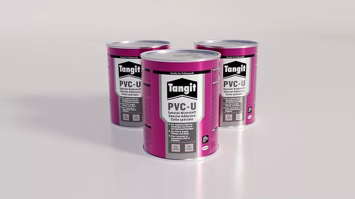 Picture of three cans of adhesive