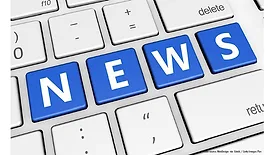 Image of a computer keyboard with the letters N E W S highlighted