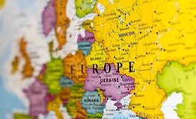 Map of Ukraine and surrounding countries