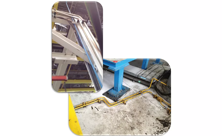 Sealer piping routing