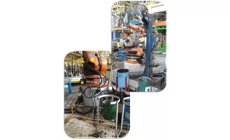 Sealer dispense cell piping