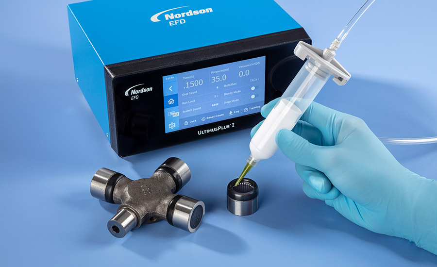 Photo-1-Nordson-EFD's-xQR41V-needle-dispensing-valve-applies-grease-in-automotive-application
