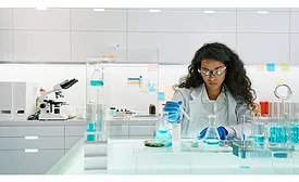 scientist working in lab