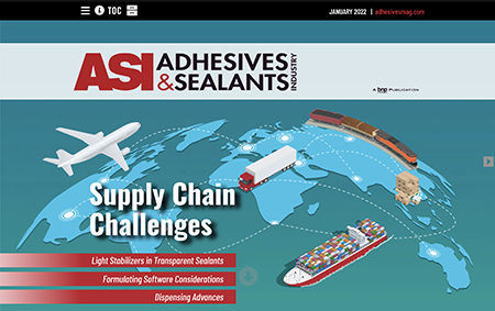Adhesives & Sealants Industry January 2022 Cover
