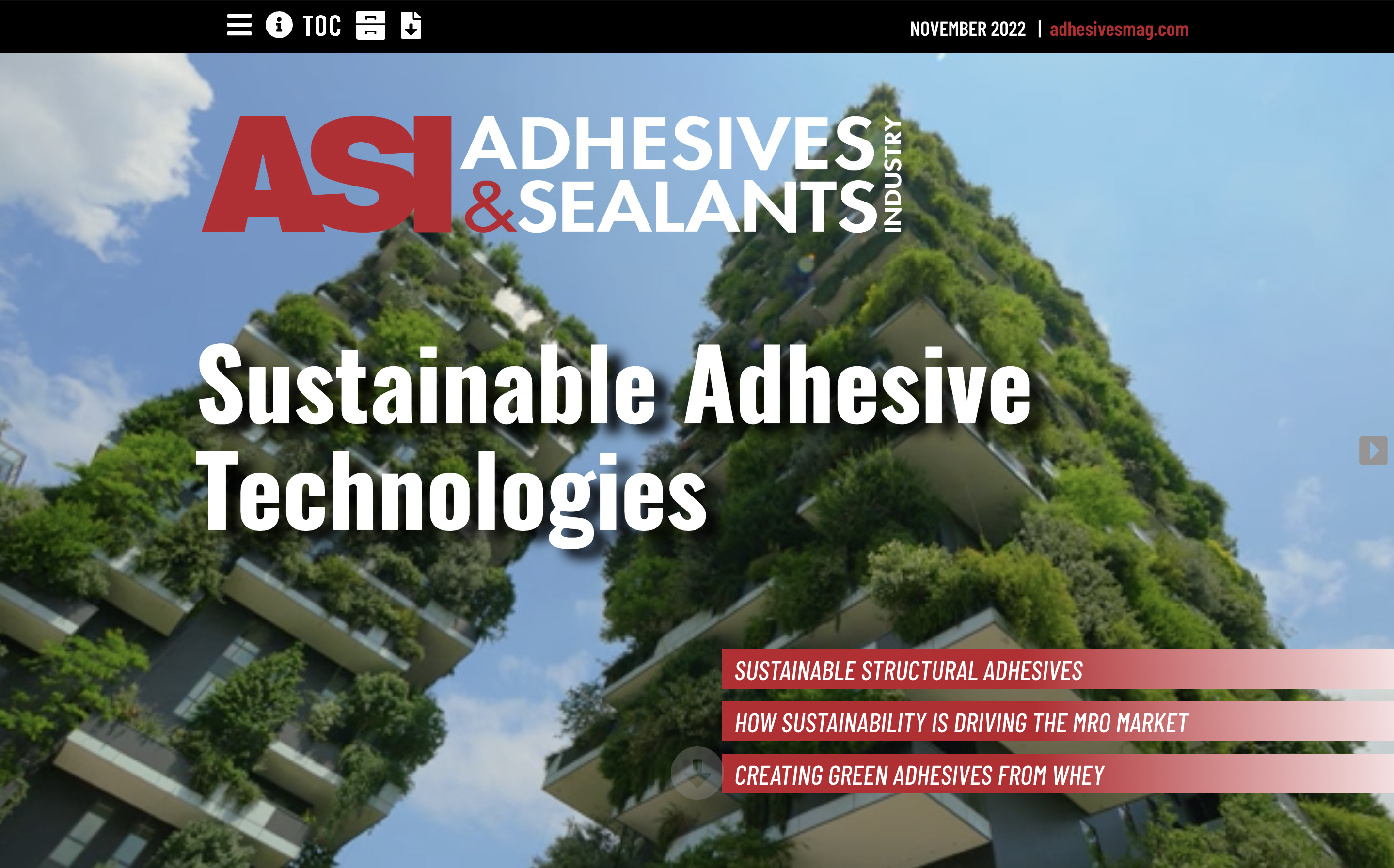 Adhesives & Sealants Industry november 2022 Cover