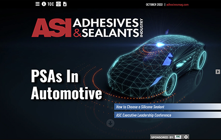 Adhesives & Sealants Industry september 2022 Cover