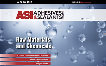 Adhesives & Sealants Industry march 2022 Cover