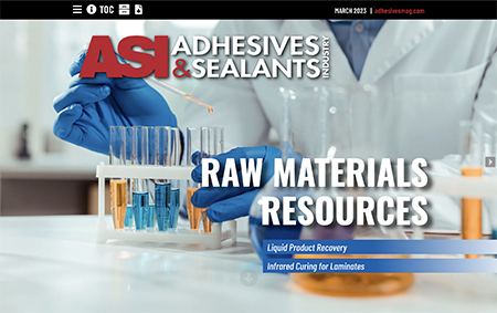 Adhesives & Sealants Industry march 2023 Cover