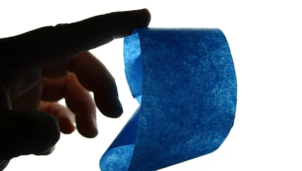 blue tape painters hand
