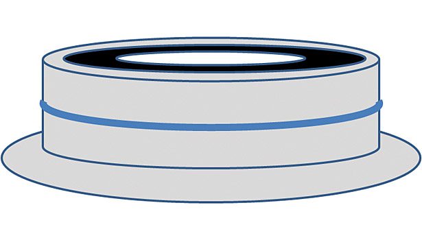 matal case sealant applied