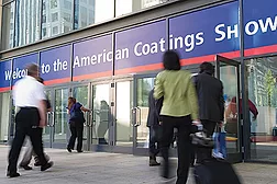 walking into building american coatings show