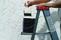 white paint ladder