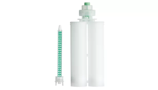 two white tubes side by side