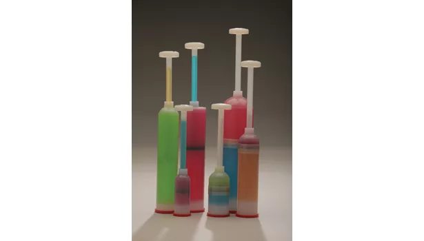 tubes mix materials liquids