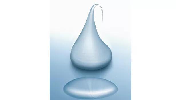 water drop controlling rheology