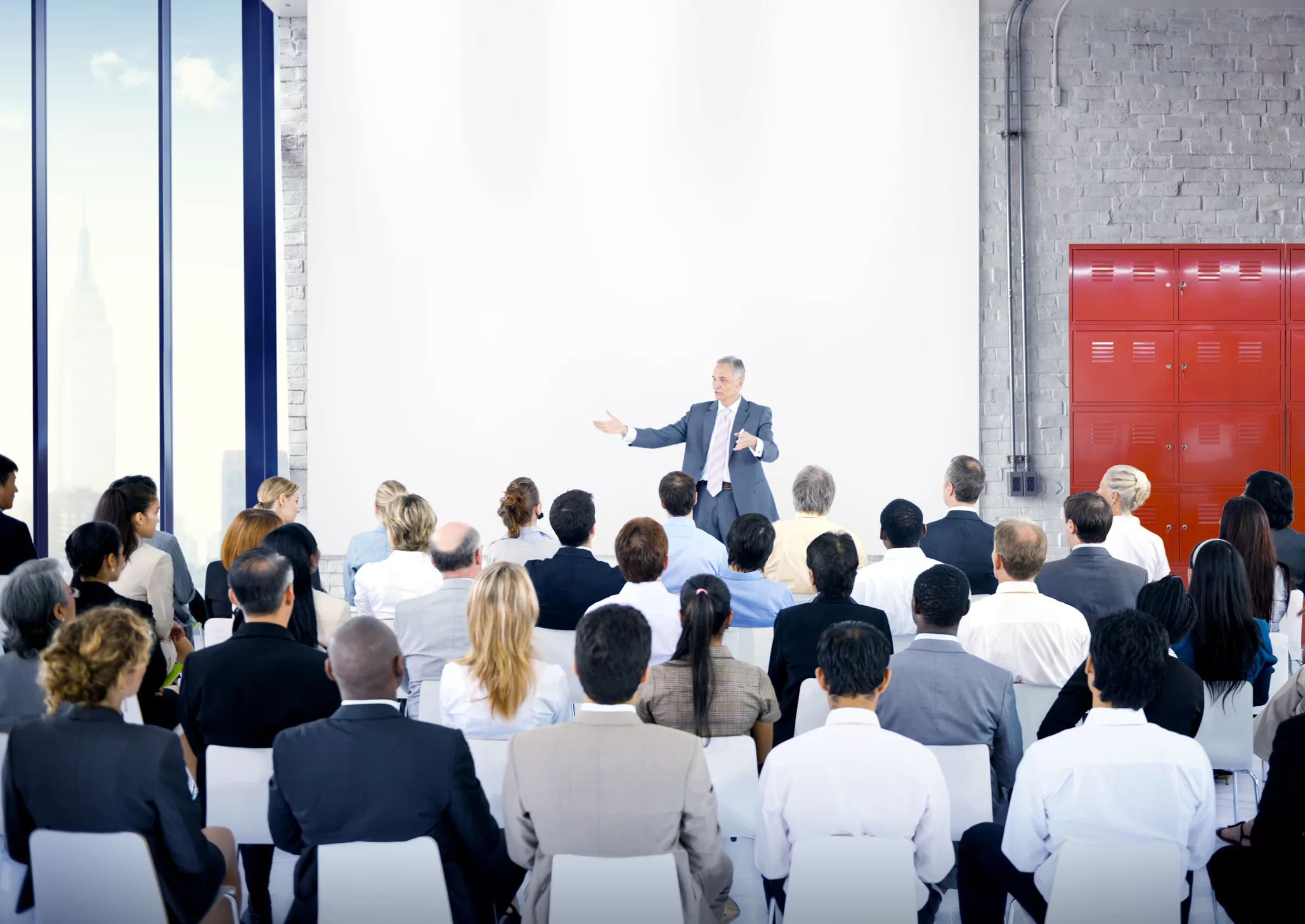 speaker at an industry event